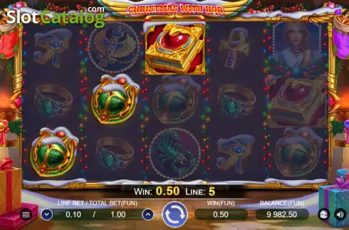 Win Screen. The Christmas With Hor slot