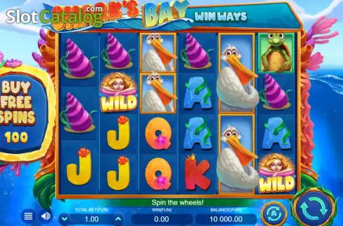 Game screen. Shark's Bay slot