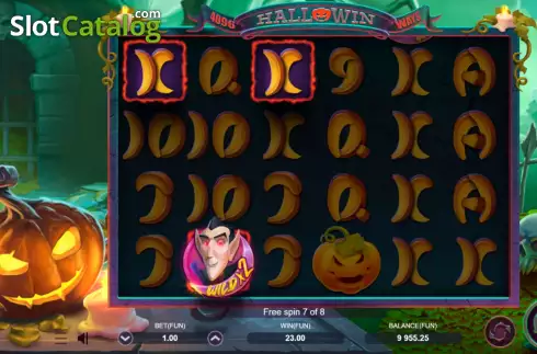Free Spins screen 3. Hallowin (Zillion Games) slot