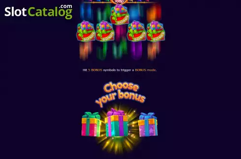 Game Features screen 3. SantaS Jackpot slot