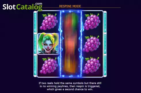 Respin screen. Storm Joker slot