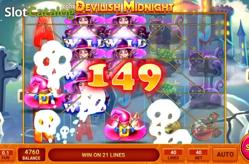 Écran3. Devilish Midnight Machine à sous