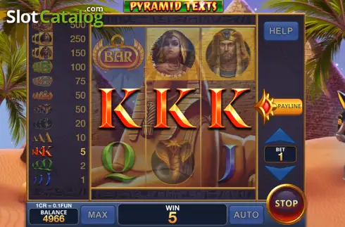 SkÀrmdump3. Pyramid Texts (Pull Tabs) slot