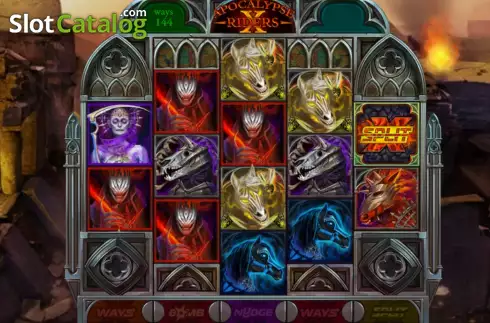 Game screen. Apocalypse Riders X slot