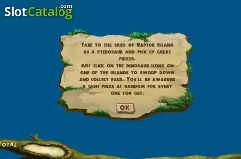 Bildschirm3. Raptor Island slot
