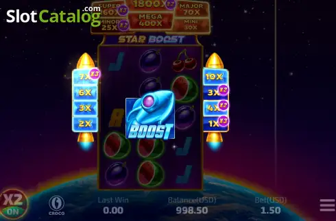 Bildschirm3. Star Boost slot