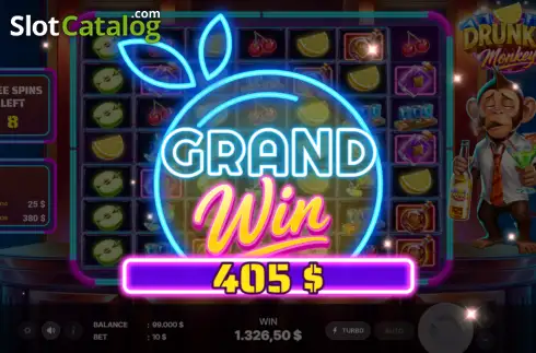 Ecran3. Drunkie Monkey slot
