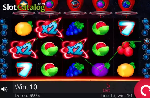 Win screen. Fruit Blaster slot