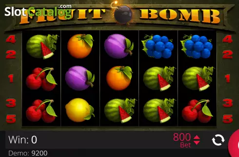 Reel screen. Fruit Bomb slot