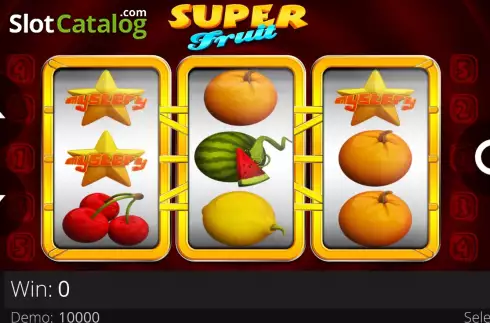 Game screen. Super Fruit (e-gaming) slot