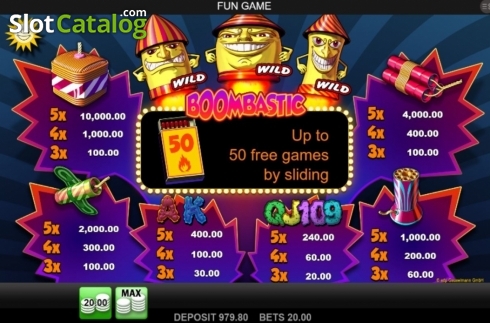 画面6. Boombastic カジノスロット