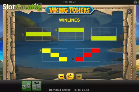 Bildschirm6. Viking Towers slot