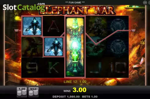 Win Screen 2. Elephant War slot