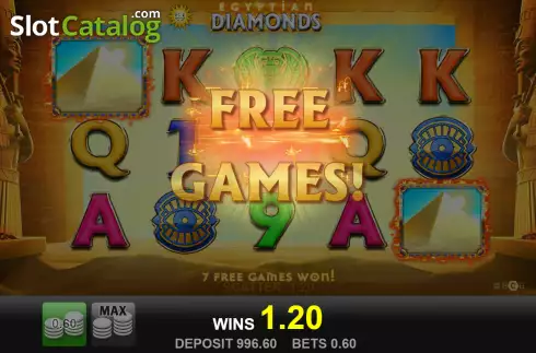 Bildschirm4. Egyptian Diamonds slot