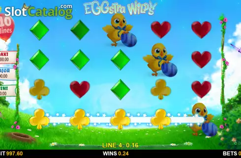 Win screen. Eggstra Wilds slot