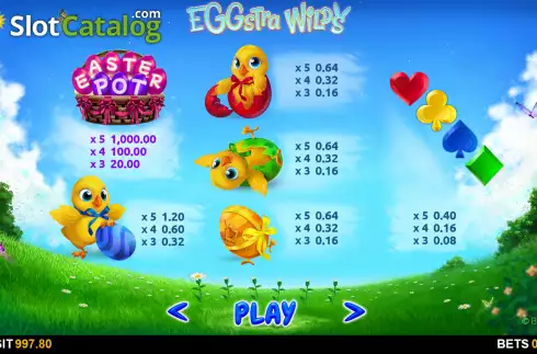 Schermo5. Eggstra Wilds slot