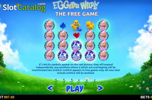 Ekran9. Eggstra Wilds yuvası