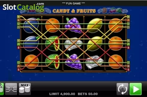 Captura de tela3. Candy and Fruits slot