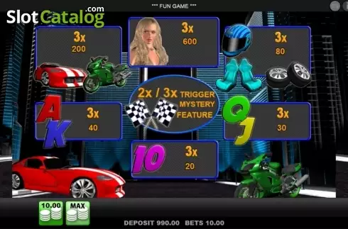 Bildschirm2. Race to Win slot