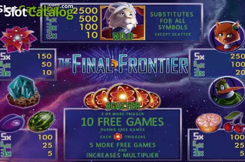 Bildschirm9. The Final Frontier slot