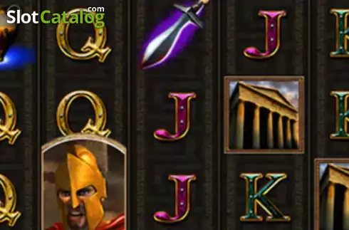 Game screen. Sparta (edict) slot