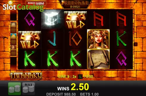 Win screen 2. Tiwanaku slot