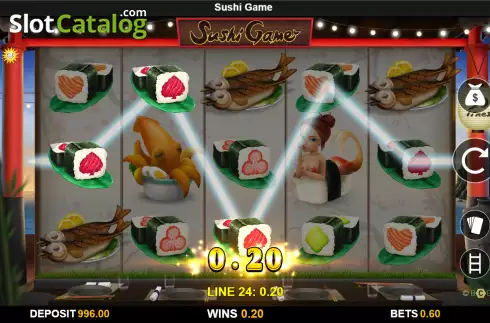 Win screen 2. Sushi Game slot