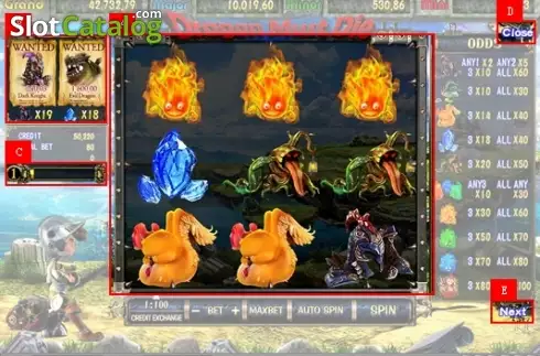 Reel Screen. Dragon Must Die slot