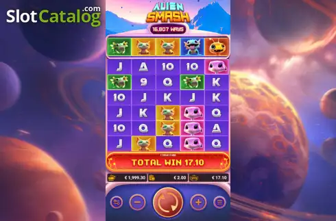 Schermo3. Alien Smash slot