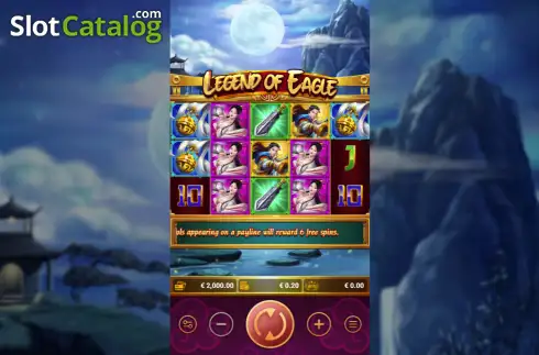 Schermo2. Legend of Eagle slot