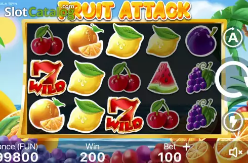 Schermo3. Fruit Attack slot