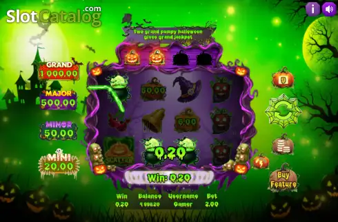 Schermo3. Pumpy Halloween slot