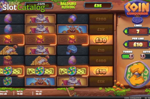 Game Screen 4. Coin Conqueror slot