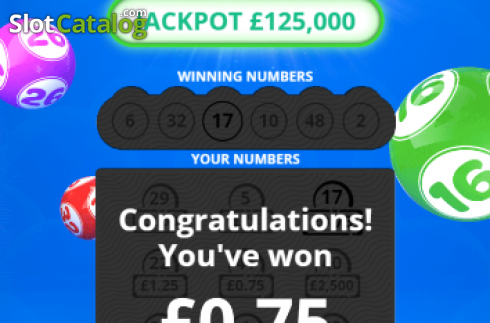 Win screen 1. Lotto Gold slot