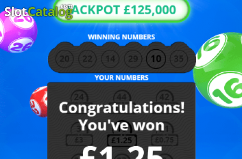 Win screen 2. Lotto Gold slot