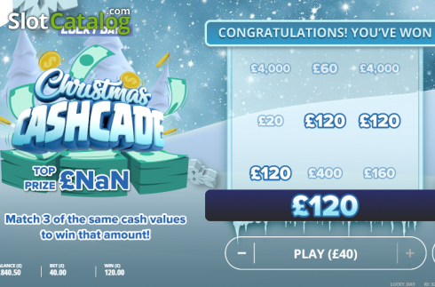 Win screen 2. Lucky Day - Christmas (G.Games) slot