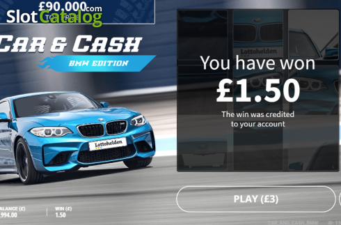 画面4. Car & Cash - BMW カジノスロット