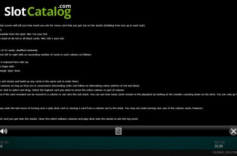Captura de tela5. Casino Solitaire (G.Games) slot