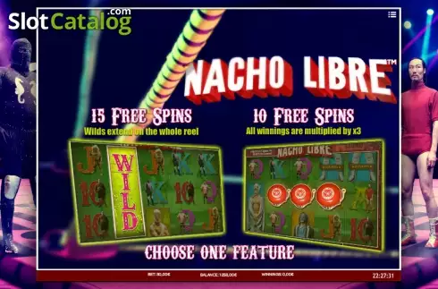 Free spins. Nacho Libre slot
