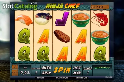 Reels. Ninja Chef slot