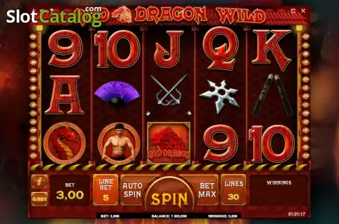 リール. Red Dragon Wild (レッド・ドラゴン・ワイルド) カジノスロット