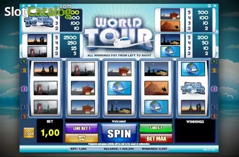 Bobines 1. World Tour (	iSoftBet) Machine à sous