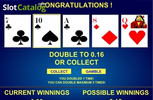 Bildschirm4. 3x Double Play Poker slot