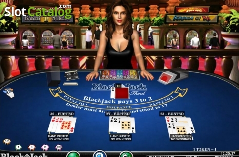 画面5. Blackjack MH 3D (iSoftBet) カジノスロット