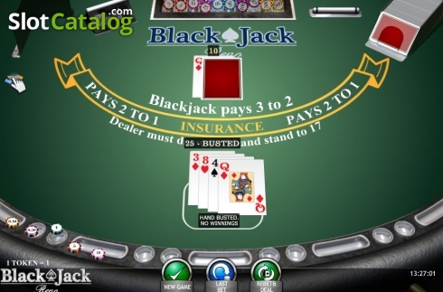 Game Screen. Blackjack Reno (iSoftBet) slot