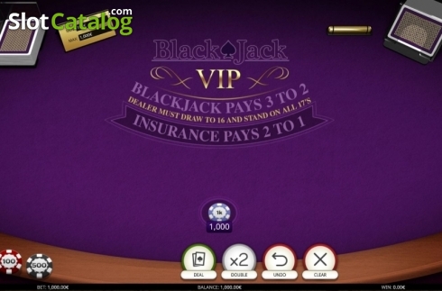 Écran2. Blackjack VIP (iSoftBet) Machine à sous