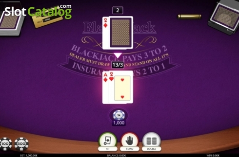 画面3. Blackjack VIP (iSoftBet) カジノスロット