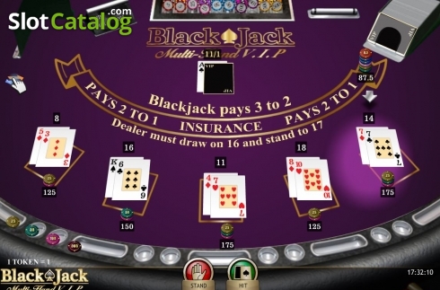 Ekran3. Blackjack VIP MH (iSoftBet) yuvası