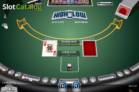 画面3. Casino High Low Poker (iSoftBet) カジノスロット