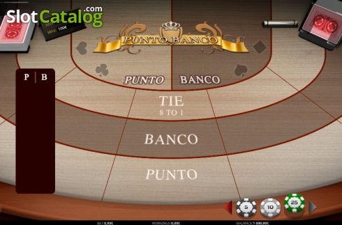 Skärmdump2. Punto Banco (iSoftBet) slot
